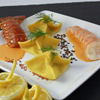 Agnolotti Pasta with Cheese Filling and Lobster Sauce