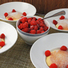 Gebackenes Zitronengratin mit Himbeeren