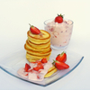 Pancake and Strawberry Quark Sandwich