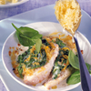Fish Fillets Gratinated with Lemon Spinach