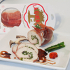 Gefüllte Hühnerroulade im Prosciutto-Mantel
