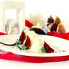 Vanille-Kipferl-Mousse mit Portweinfeigen