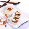 Salsify Soup with Salmon Crostini
