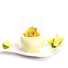 Joghurt-Zitronen-Creme mit Pfirsichragout