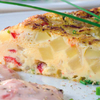 Spanish Omelette with Salsa Sauce