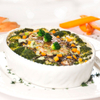 Chicken Sausage, Broccolini and Wild Rice Casserole