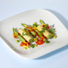 Blumauer Spargelsalat mit Kürbispesto-Topfenröllchen von Hans Peter Fink
