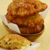 Potato and Bacon Filled Pastries with Sour Cream Dip