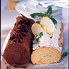 Biskuitroulade mit Apfelfüllung