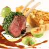 Saddle of Lamb with Sweet Potato and Walnut Tarte