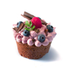 Fruit in Rum-Berry-Cupcakes