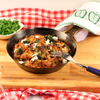 Sheep’s Cream Cheese Frittata with Spinach and Brown Bread