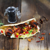 Beef Meat Balls with BBQ Dip Sauce