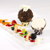 Banana Mousse in Chocolate Crumble