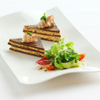 Red Bell Pepper Spread on Pumpernickel Bread