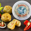 Mit Blauschimmelkäse & Peppadew gefüllte Blätterteigpies