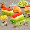 Tomaten-Basilikum-Crème de Beurre mit Tomatengelee