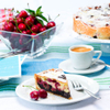 Gebackener Kirsch-Mohn-Kuchen