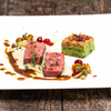 Rehrückenfilet mit gratiniertem Nuss-Wirsing-Flan und Waldpilzespuma