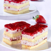 Strawberry and Stracciatella Cream Slices