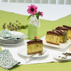 Zucchini-Kürbiskern-Torte mit Vanillecremefüllung