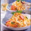 Tagliatelle mit Lachsstreifen in Zitronensauce