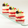 Vanille-Erdbeer-Creme mit weißer Schokolade