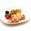 Gratinated Chicken Breast Fillet with Creamy Mushroom Sauce