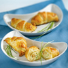 Danish Pastry Croissant with Egg and Smoked Salmon Filling