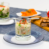 Salade légère aux légumes printaniers et au saumon fumée 