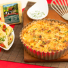 Garlic and Herb Cheddar Quiche