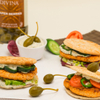 Salmon Pattie Sandwich with Remoulade Cajun Style