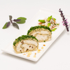 Pikante Roulade mit Bergkäsecremefüllung