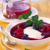 Fruit Soup with Butter Milk Dumplings