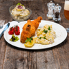 Backhendl mit Kartoffel-Mayonnaise-Salat