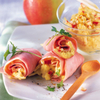 Gefüllte Schinkenröllchen mit Sprossensalat 
