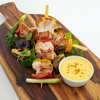 Barbecued Skewer with Curry Hollandaise