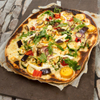 Flammkuchen mit mediterranem Gemüse