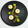 Savoury Pumpkin Tartlets with Chives Espuma