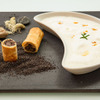 Champagnercremesuppe mit Mohnstrudel