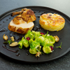Chicken Breast with Potato Gratin and Bean Shoots