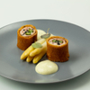 Asparagus Cordon Bleu with Spring Herb Dip