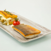 Wild Char Fillet with Polenta Slices and Asparagus Ragout