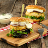 Garnelen-Burger mit Zitronen-Espuma