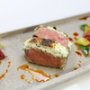 Steak mit Kürbis-Kräuter-Haube