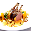 Pink Crown Roast of Lamb with Bell Pepper Butter Sauce