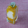 Whipped peach pudding cream