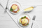 Baked Brie Benedict with Poached Eggs