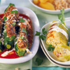 Zucchini auf Tomatensauce