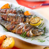 Gegrillte Forelle mit pikanter Füllung